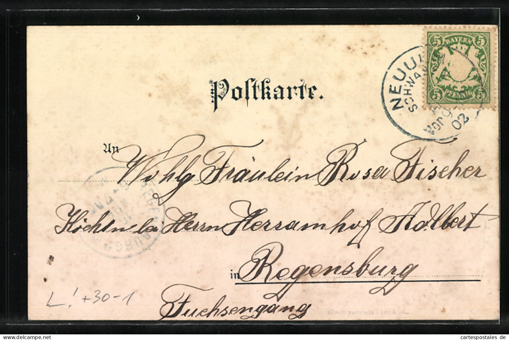 Lithographie Neu-Ulm, Kasernement Des 12. Bayer. Inf. Regt. Prinz Arnulf  - Neu-Ulm