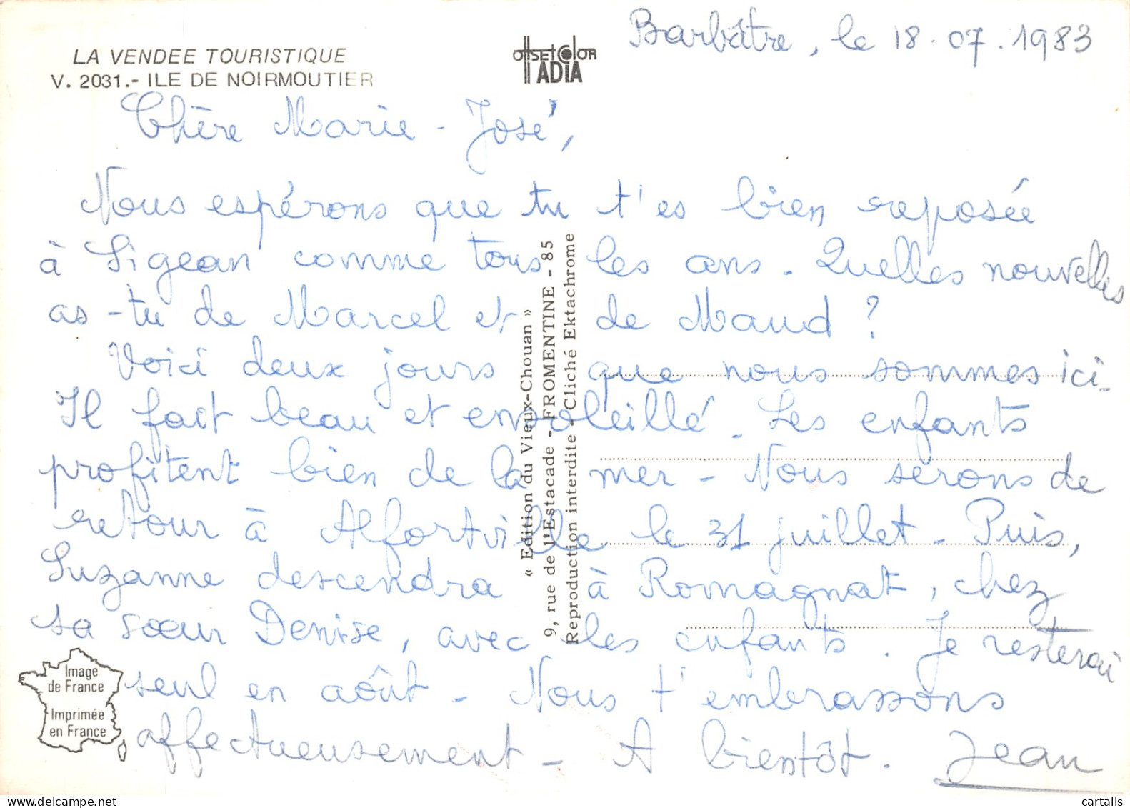 85-ILE DE NOIRMOUTIER-N° 4441-D/0231 - Ile De Noirmoutier