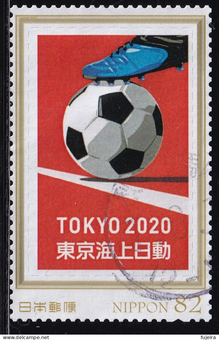 Japan Personalized Stamp, Tokyo Olympic Games 2020 Soccer (jpw0112) Used - Usati