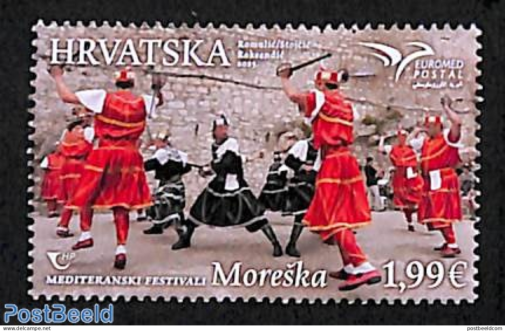 Croatia 2023 Euromed, Moreska 1v, Mint NH, Performance Art - Various - Dance & Ballet - Folklore - Tanz