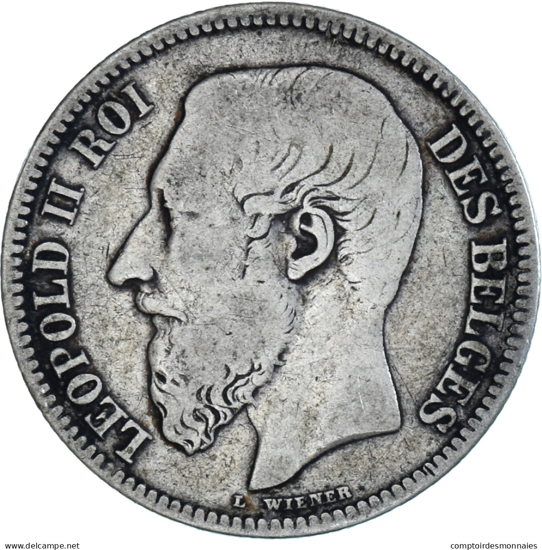 Monnaie, Belgique, Leopold II, 2 Francs, 2 Frank, 1867, Bruxelles, B+, Argent - 2 Francs