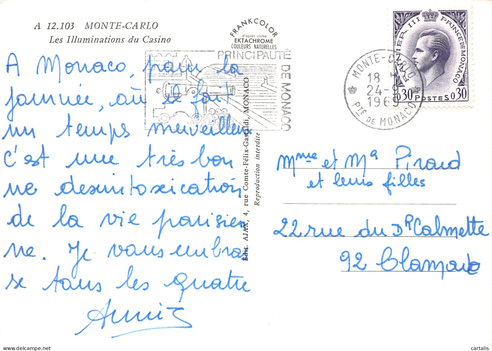 98-MONACO MONTE CARLO-N° 4442-B/0335 - Other & Unclassified