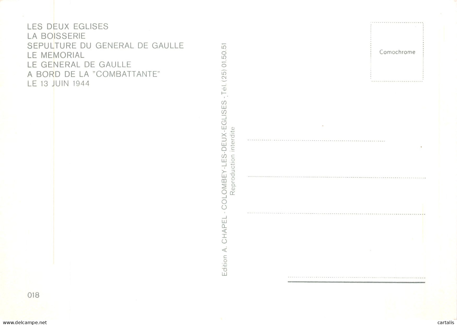 52-COLOMBEY LES DEUX EGLISES-N° 4443-A/0197 - Colombey Les Deux Eglises