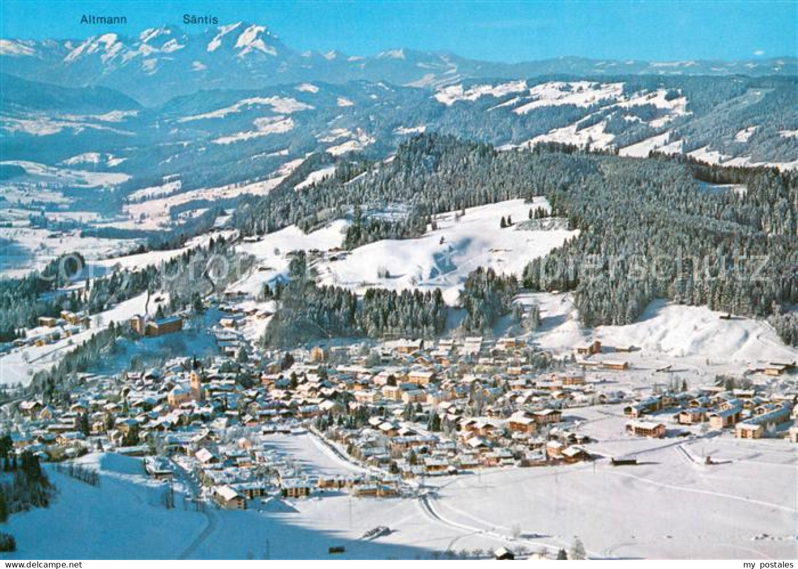73678425 Oberstaufen Schrothkurort Wintersportplatz Alpen Fliegeraufnahme Oberst - Oberstaufen
