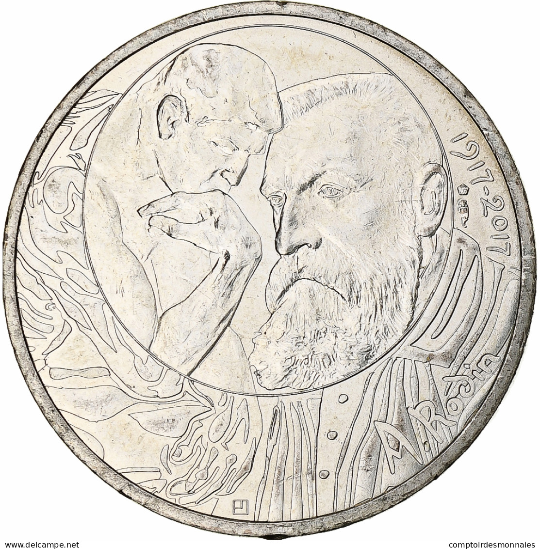 France, Monnaie De Paris, 10 Euro, Auguste Rodin, 2017, Paris, SUP+, Argent - Frankreich