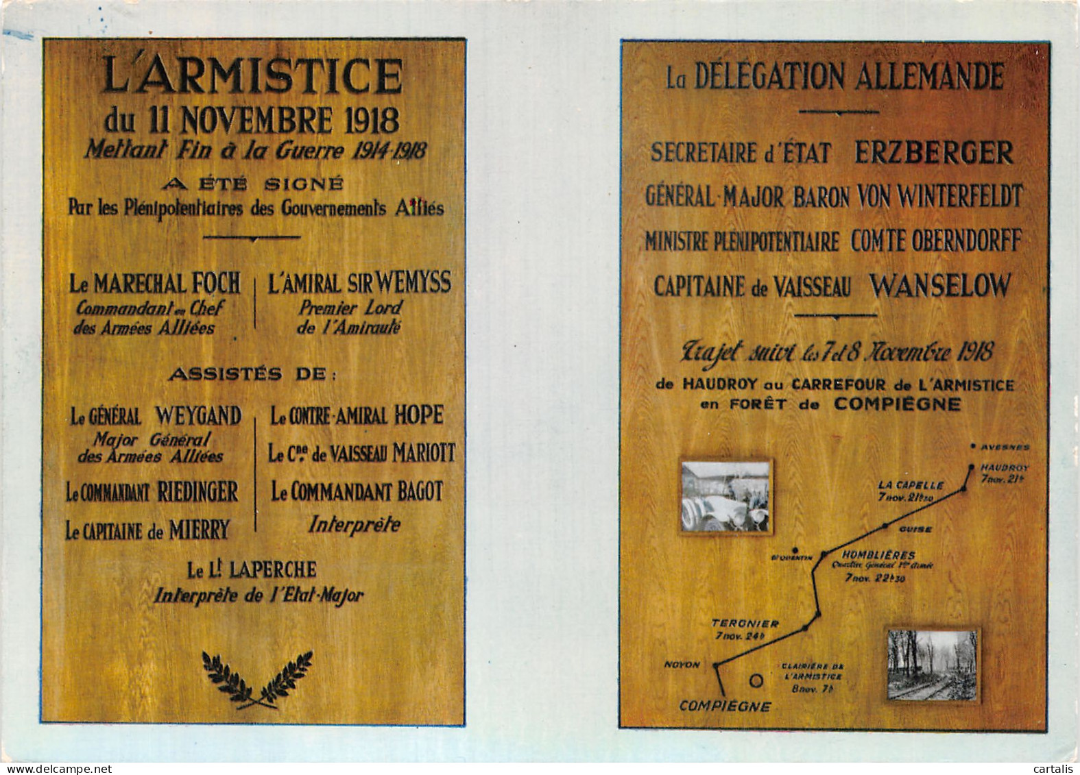 60-COMPIEGNE LA FORET ARMISTICE 1918-N° 4442-D/0105 - Compiegne