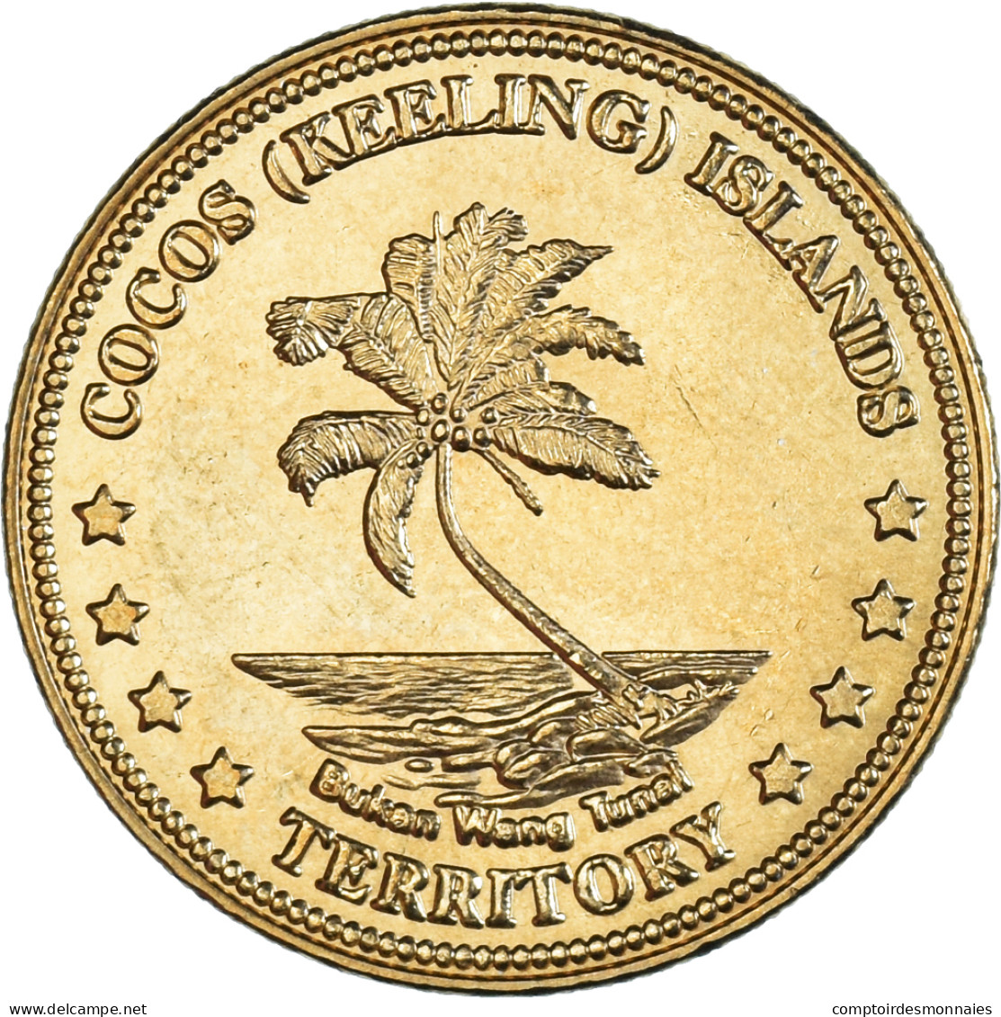 Monnaie, COCOS (KEELING) ISLANDS, Dollar, 2004, SPL, Laiton, KM:15 - Dollar