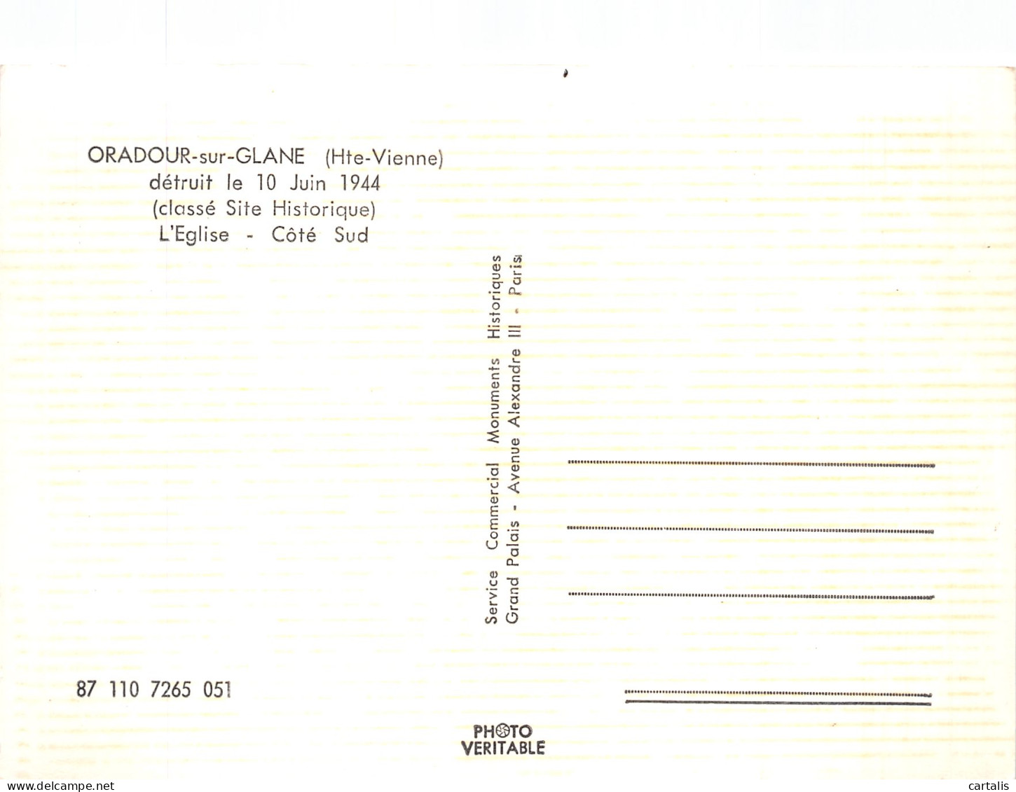 87-ORADOUR SUR GLANE-N° 4443-D/0067 - Oradour Sur Glane
