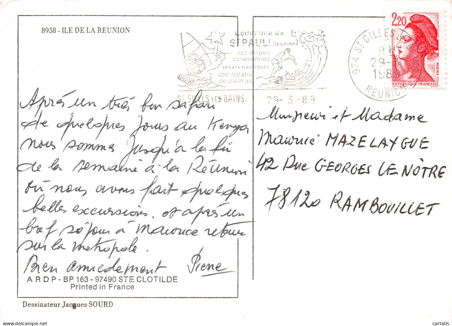 974-ILE DE LA REUNION-N° 4443-D/0027 - Other & Unclassified