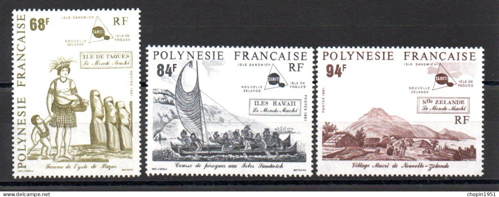 POLYNÉSIE FRANÇAISE - N° 379 à 381 - Unused Stamps