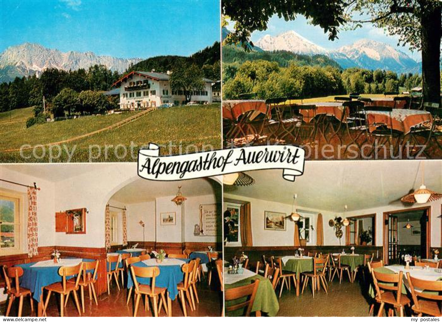 73678408 Oberau Berchtesgaden Alpengasthof Auerwirt Restaurant Alpenblick Oberau - Berchtesgaden