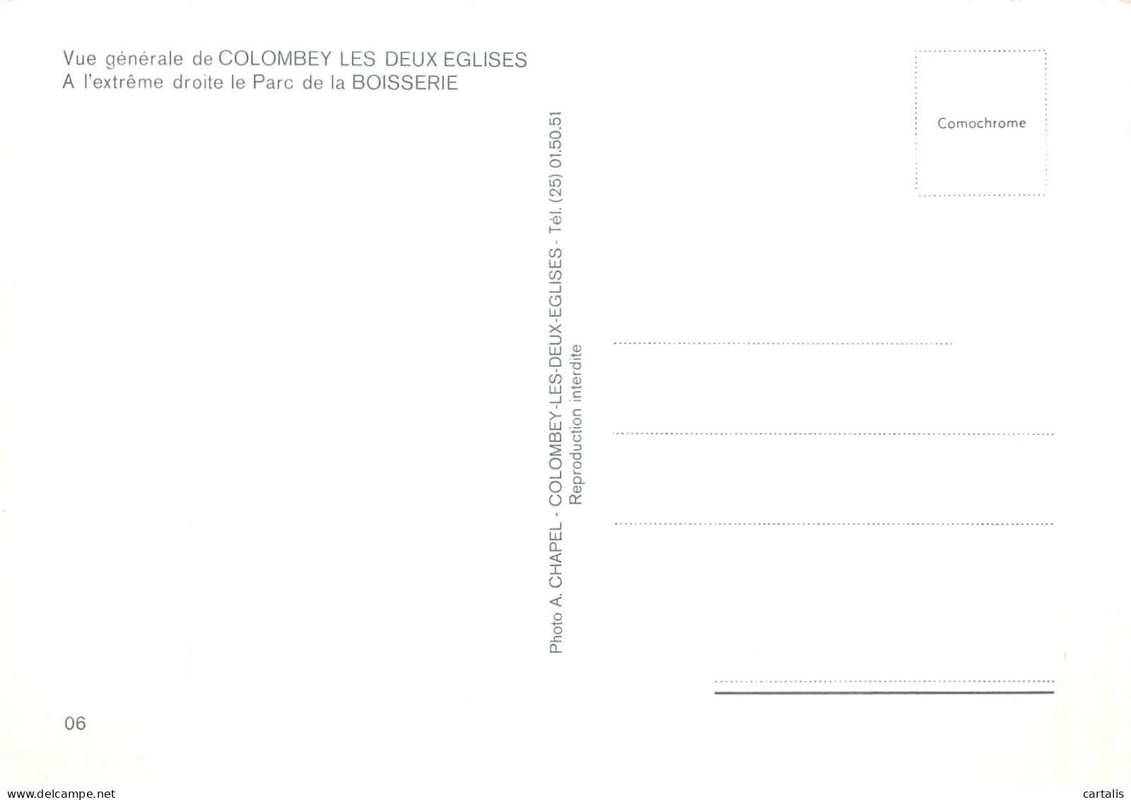 52-COLOMBEY LES DEUX EGLISES-N° 4443-C/0109 - Colombey Les Deux Eglises