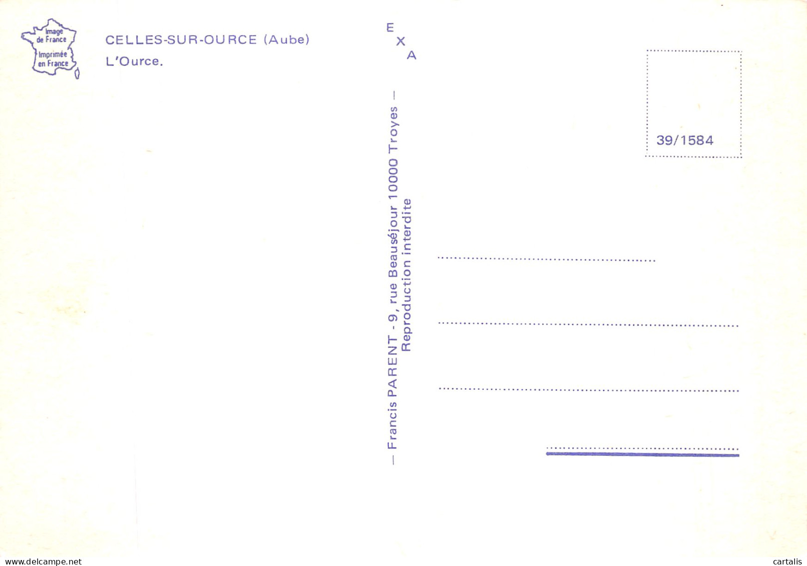 10-CELLES SUR OURCE-N° 4443-C/0105 - Autres & Non Classés