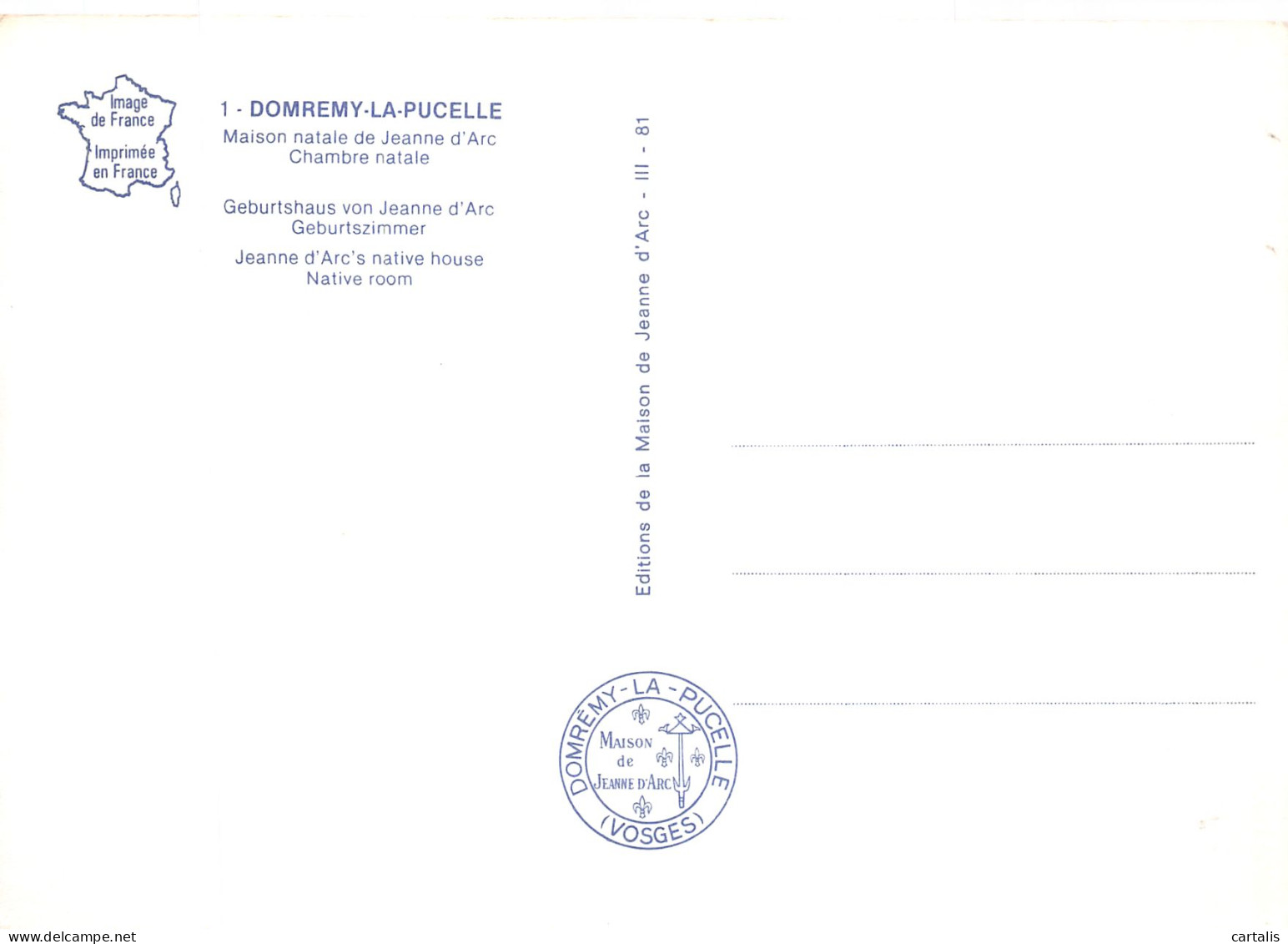 88-DOMREMY LA PUCELLE-N° 4443-C/0003 - Domremy La Pucelle