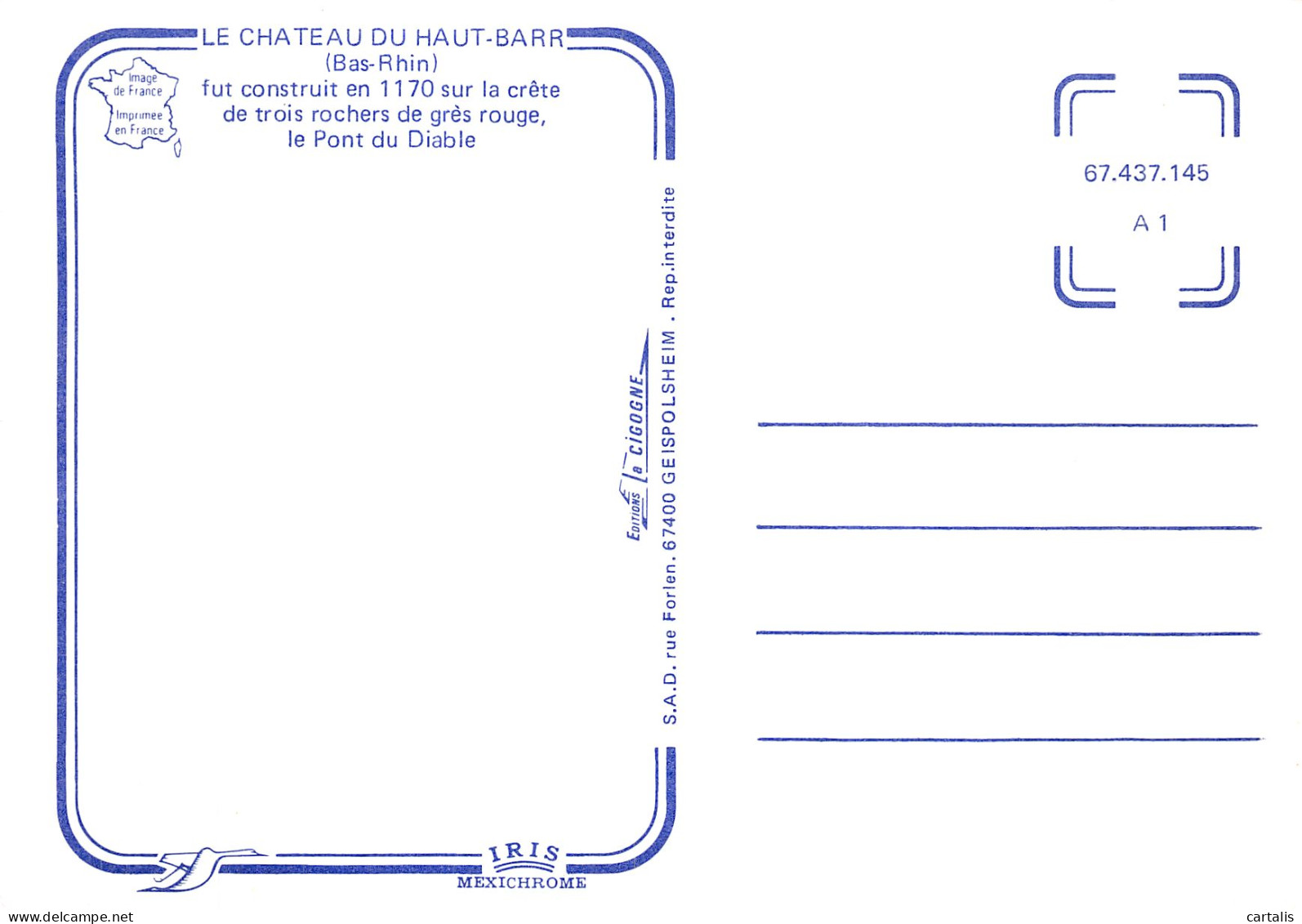 67-LE CHATEAU DU HAUT BARR-N° 4443-B/0233 - Other & Unclassified