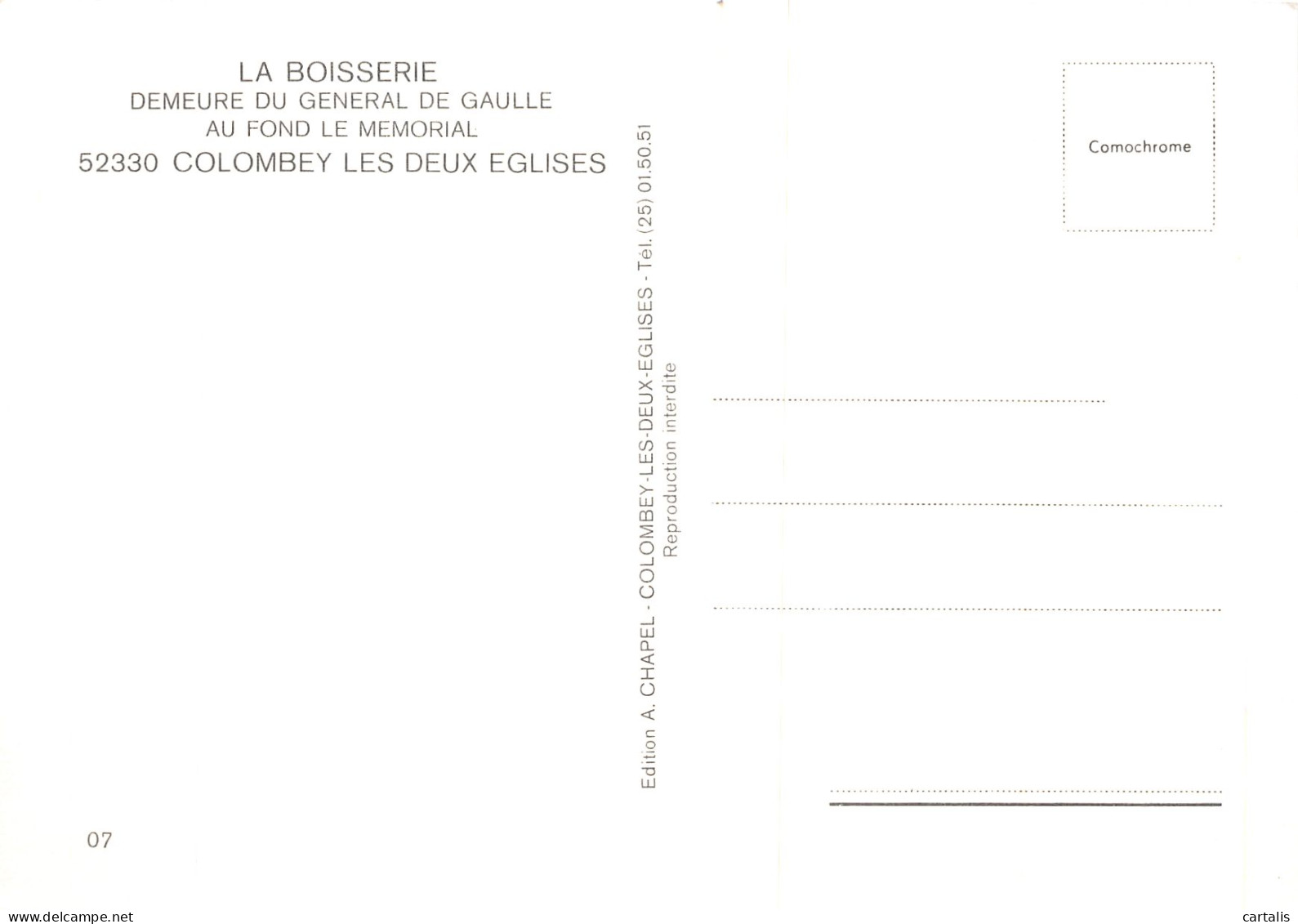 52-COLOMBEY LES DEUX EGLISES-N° 4443-A/0263 - Colombey Les Deux Eglises