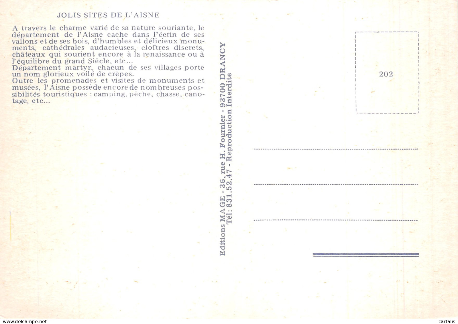 02-L AISNE-N° 4444-A/0173 - Sonstige & Ohne Zuordnung