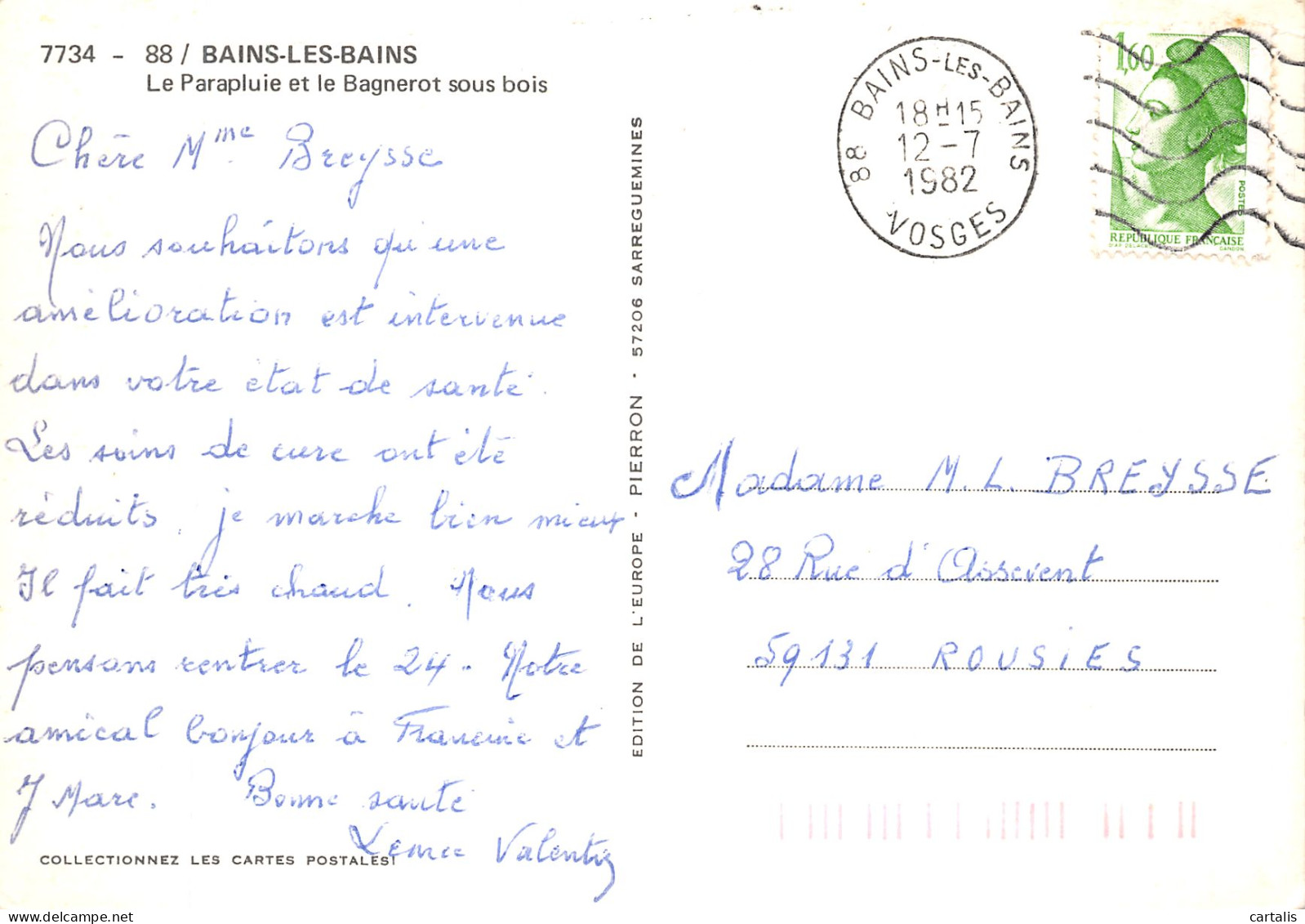 88-BAINS LES BAINS-N° 4443-D/0107 - Bains Les Bains