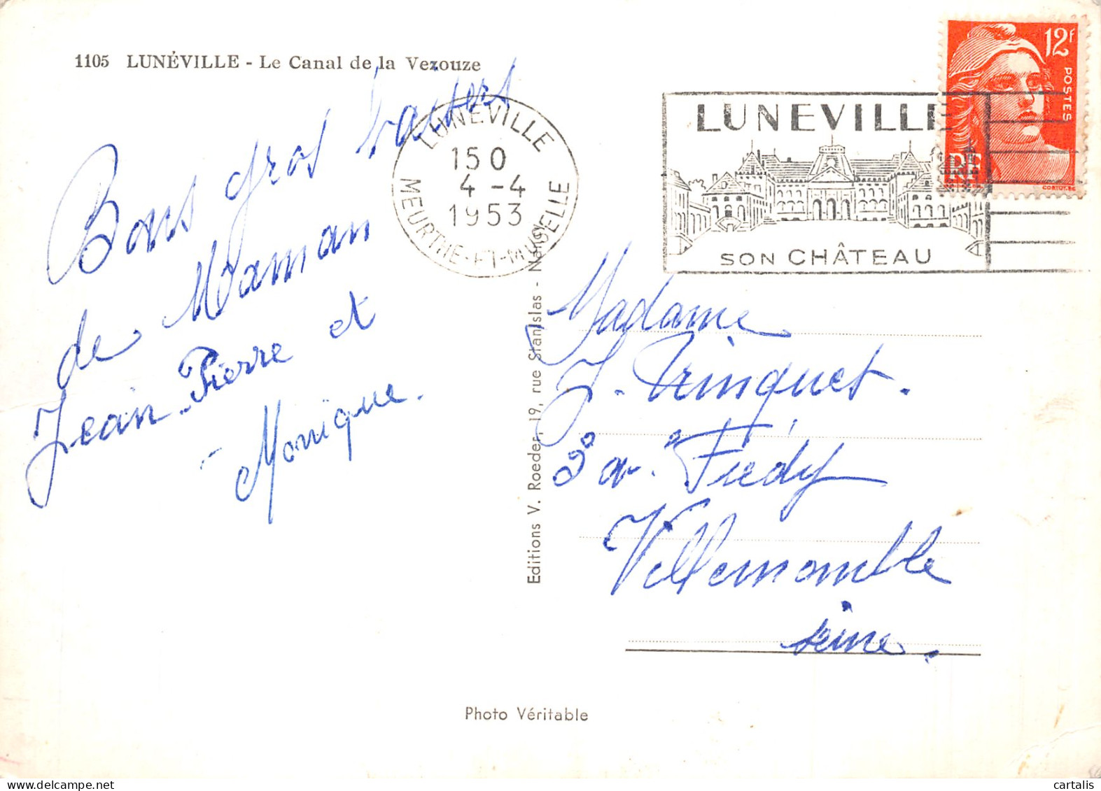 54-LUNEVILLE-N° 4444-D/0073 - Luneville