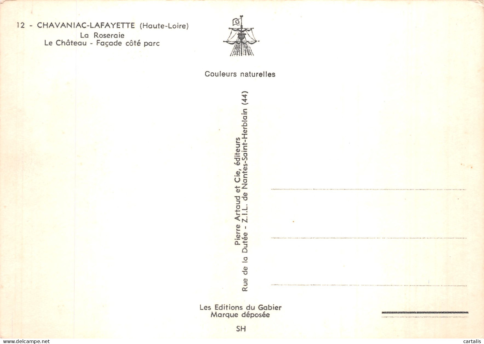 43-CHAVANIAC LAFAYETTE-N° 4444-C/0251 - Sonstige & Ohne Zuordnung