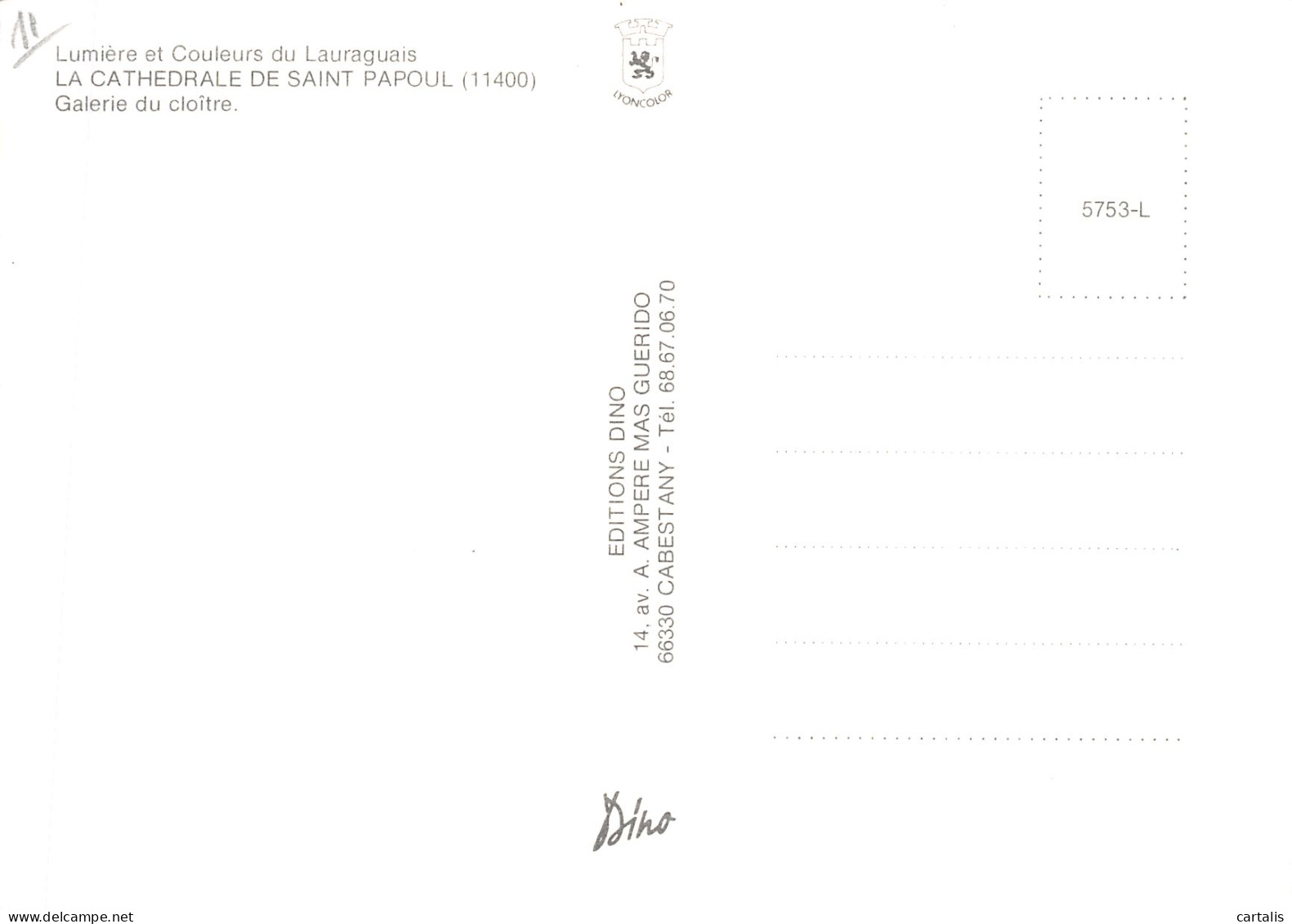 11-SAINT PAPOUL-N° 4444-C/0067 - Autres & Non Classés