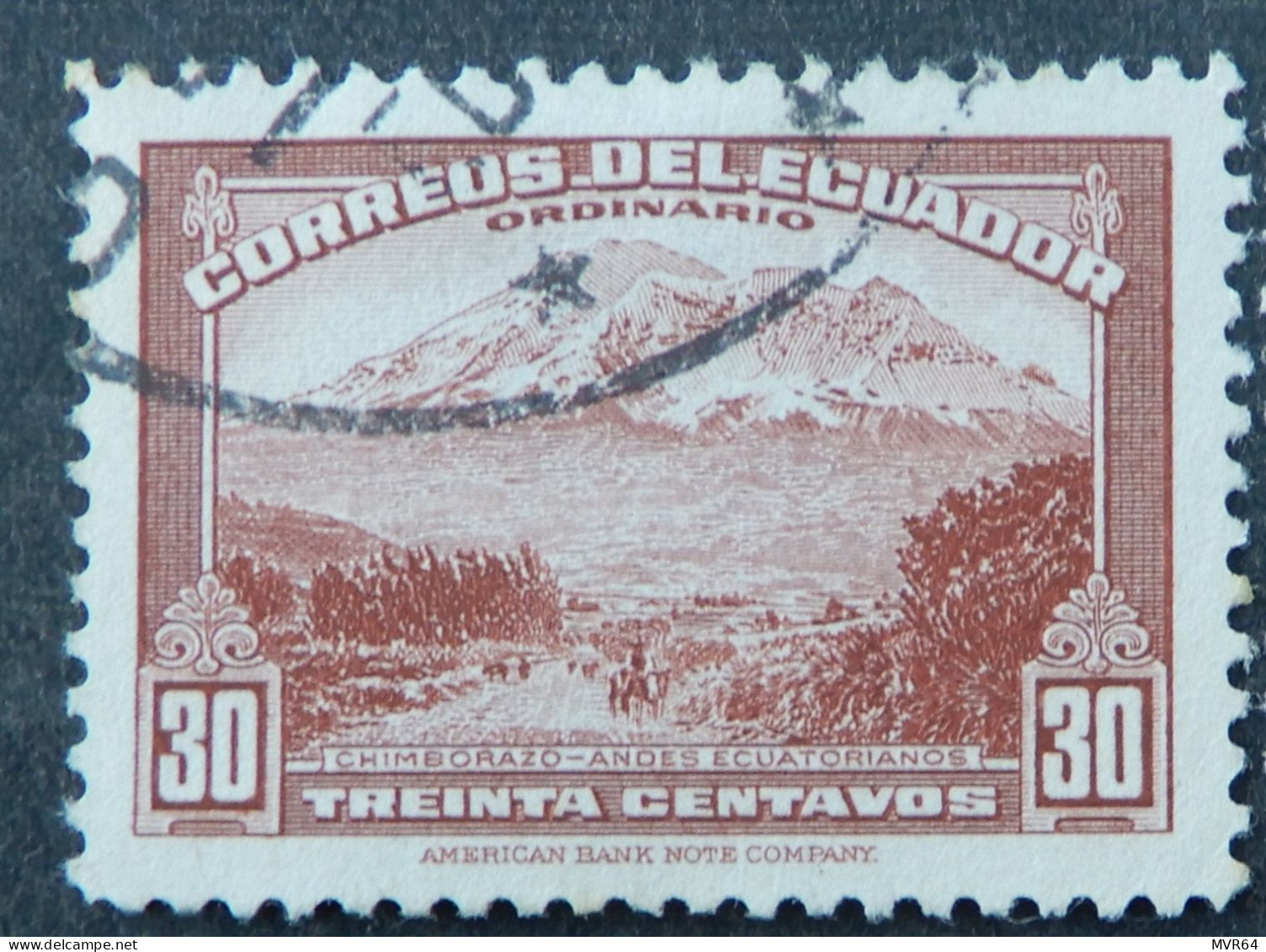Ecuador 1942 1947 (1) 'Mount Chimborazo - Equateur