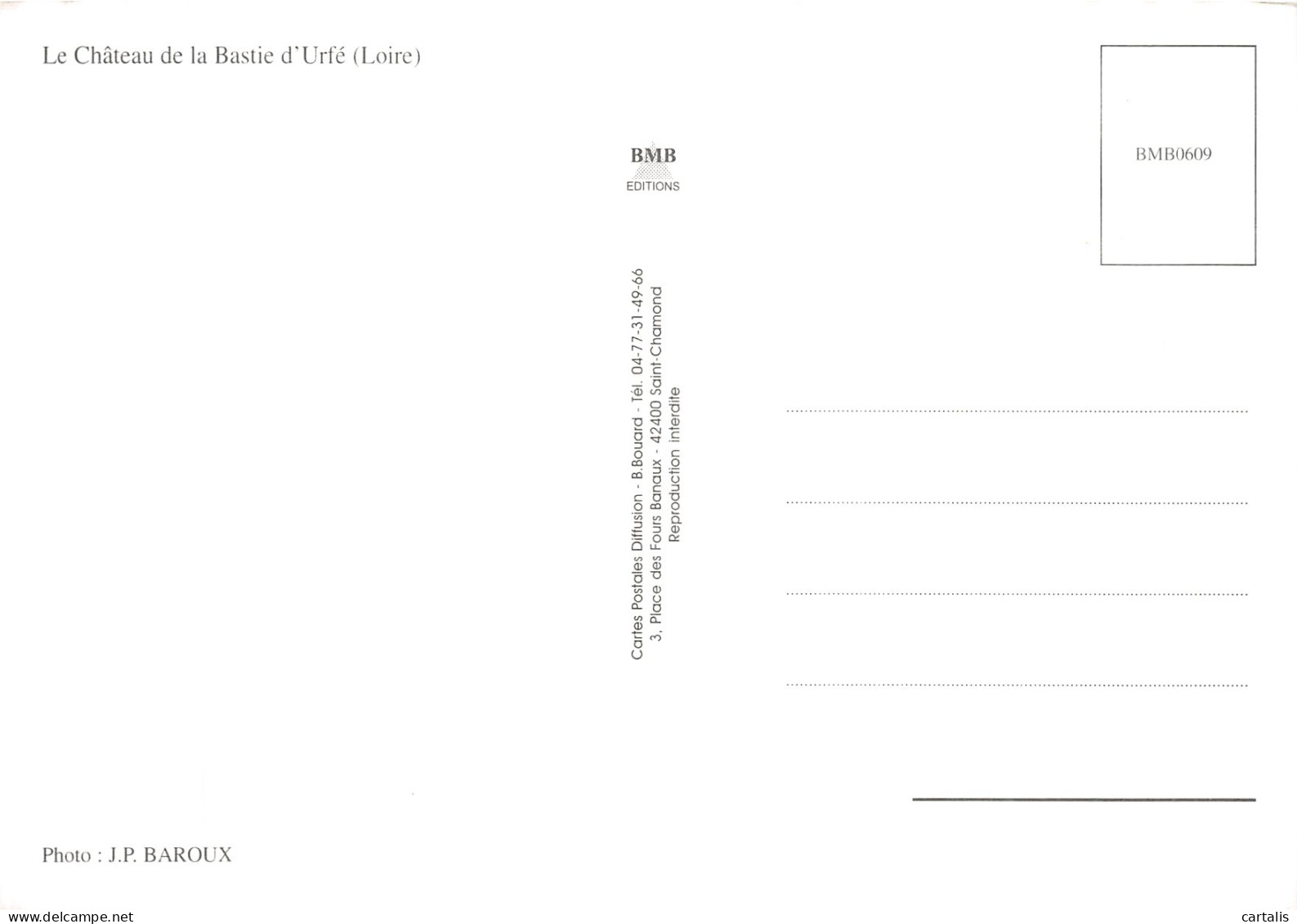 42-LA CHATEAU DE LA BASTIE D URFE-N° 4444-B/0043 - Other & Unclassified