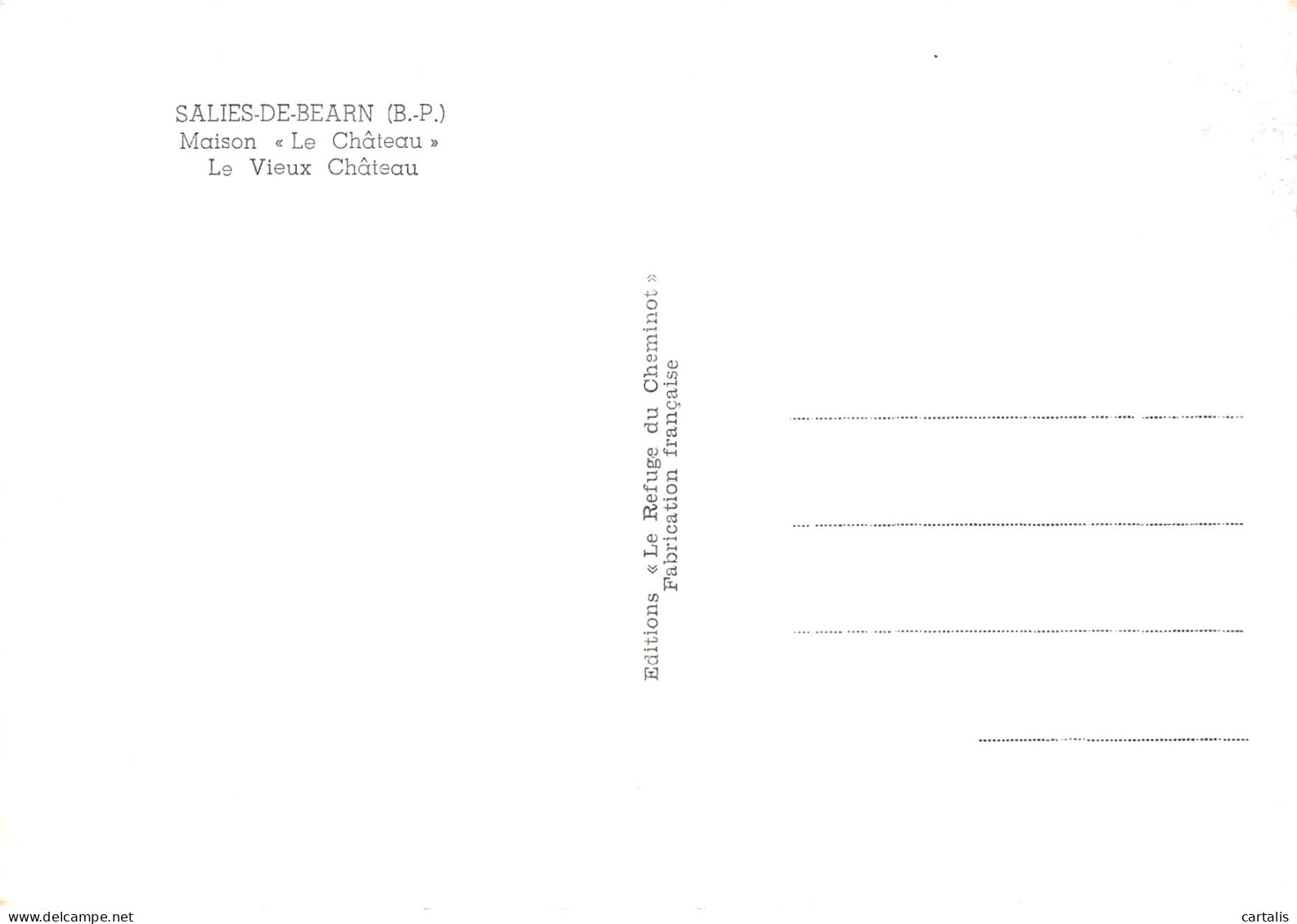 64-SALIES DE BEARN VIEUX CHATEAU-N° 4445-A/0263 - Salies De Bearn