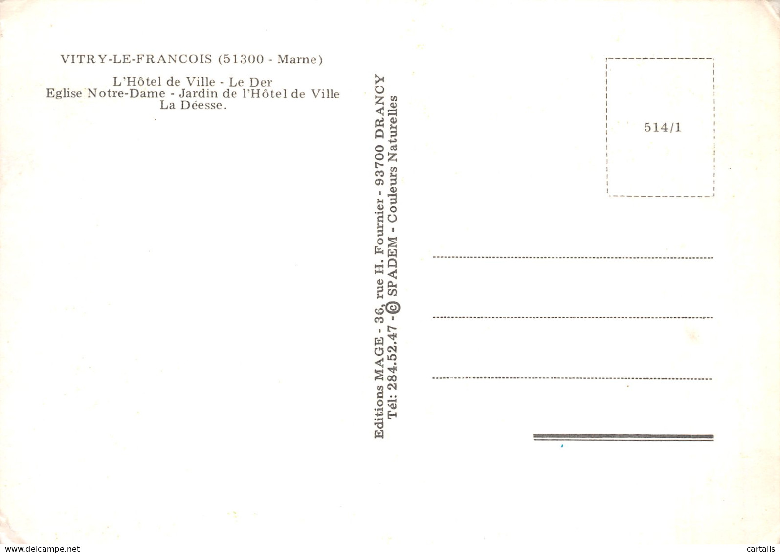 51-VITRY LE FRANCOIS-N° 4445-A/0149 - Vitry-le-François