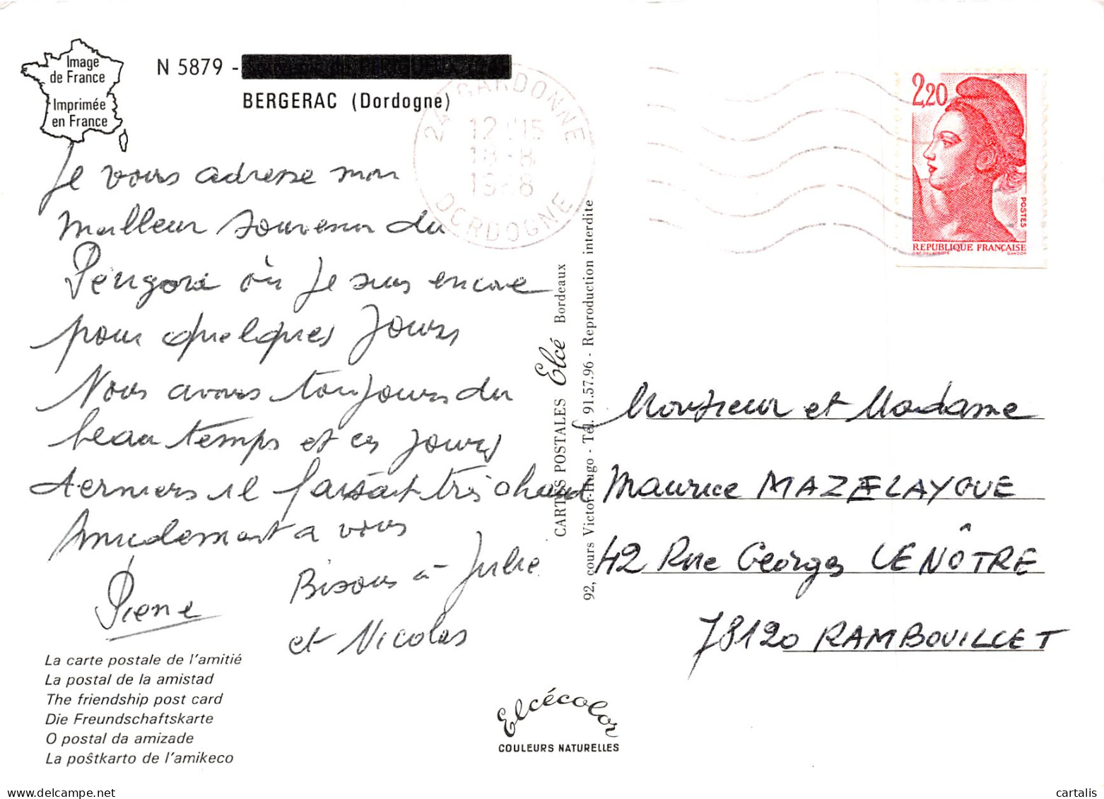 24-BERGERAC-N° 4444-D/0319 - Bergerac