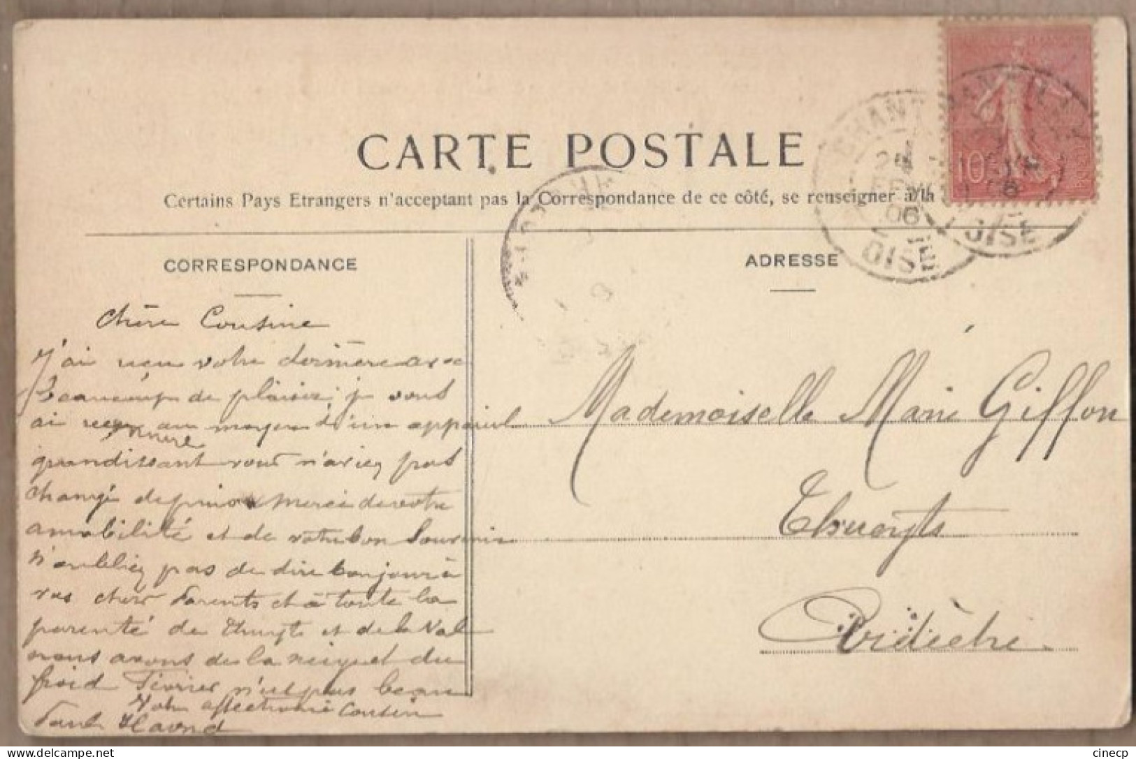 CPA 60 - CHANTILLY - Hôtel De Ville Et Bureau Des Postes Et Télégraphes - TB PLAN ANIMATION Dans La Rue TB Verso 1906 - Chantilly