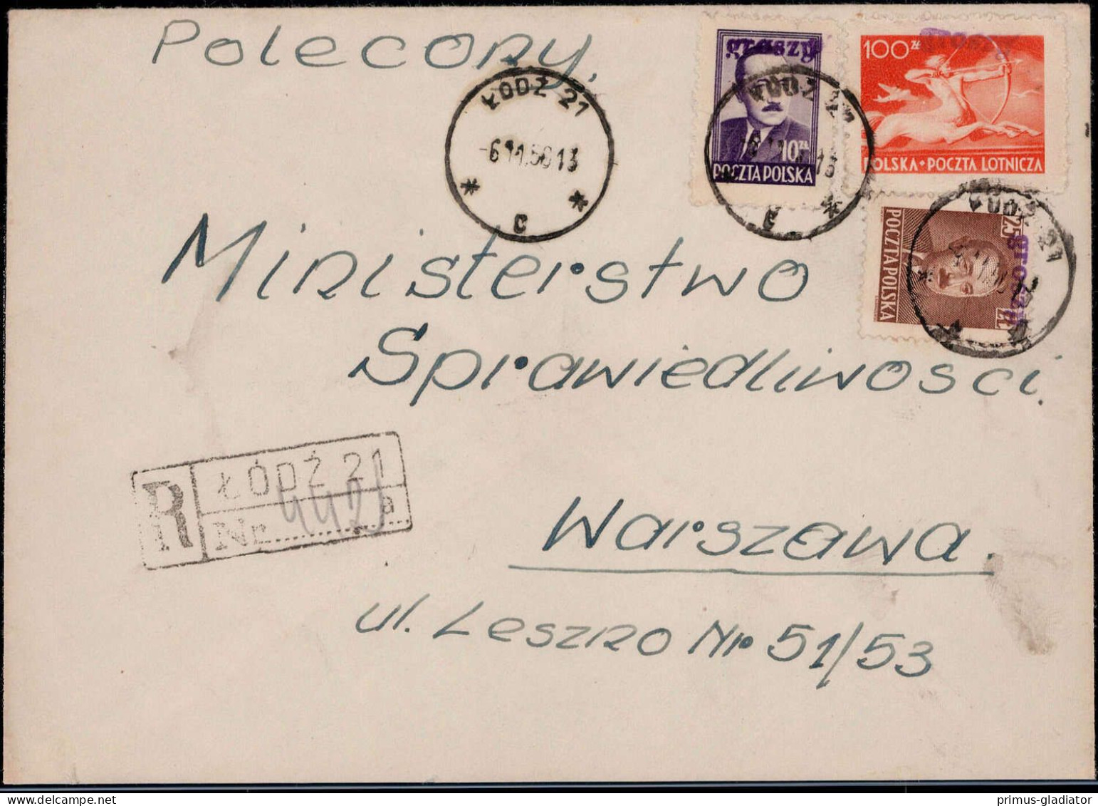 Polen, 590 Etc., Brief - Other & Unclassified