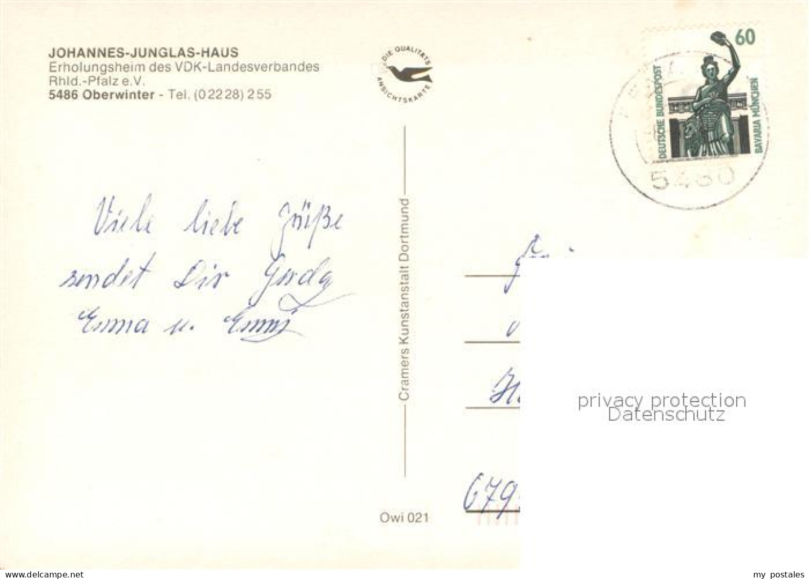 73677852 Oberwinter Rhein Erholungsheim Johannes Junglas Haus Hallenbad Gastraeu - Remagen
