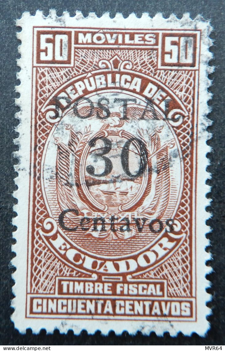 Ecuador 1943 'Moviles Timbre Fiscal - Ecuador