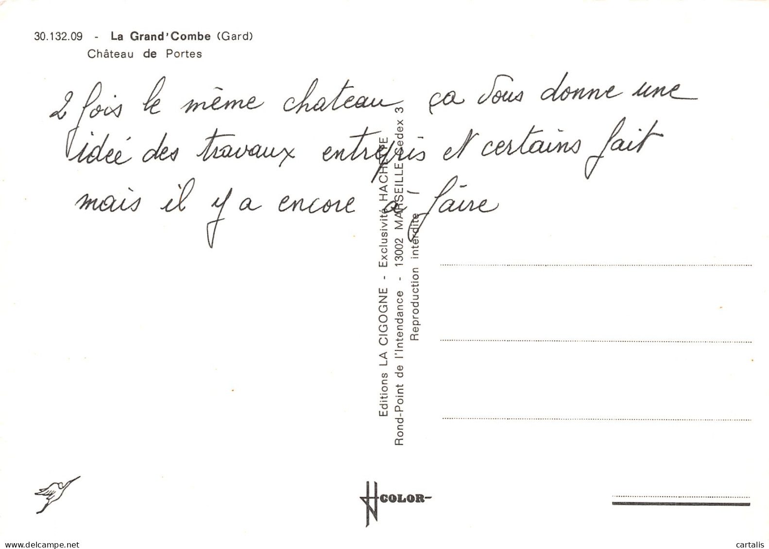 30-LA GRAND COMBE LE CHATEAU DE PORTES-N° 4445-B/0201 - La Grand-Combe