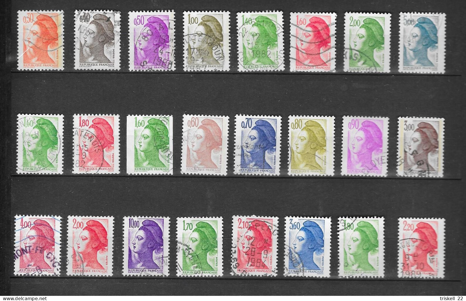 Marianne Oblitérés Tous Types Qté 142 - Entre 1536 & 3972  Cote 53,85€  (voir Descriptif) - Used Stamps