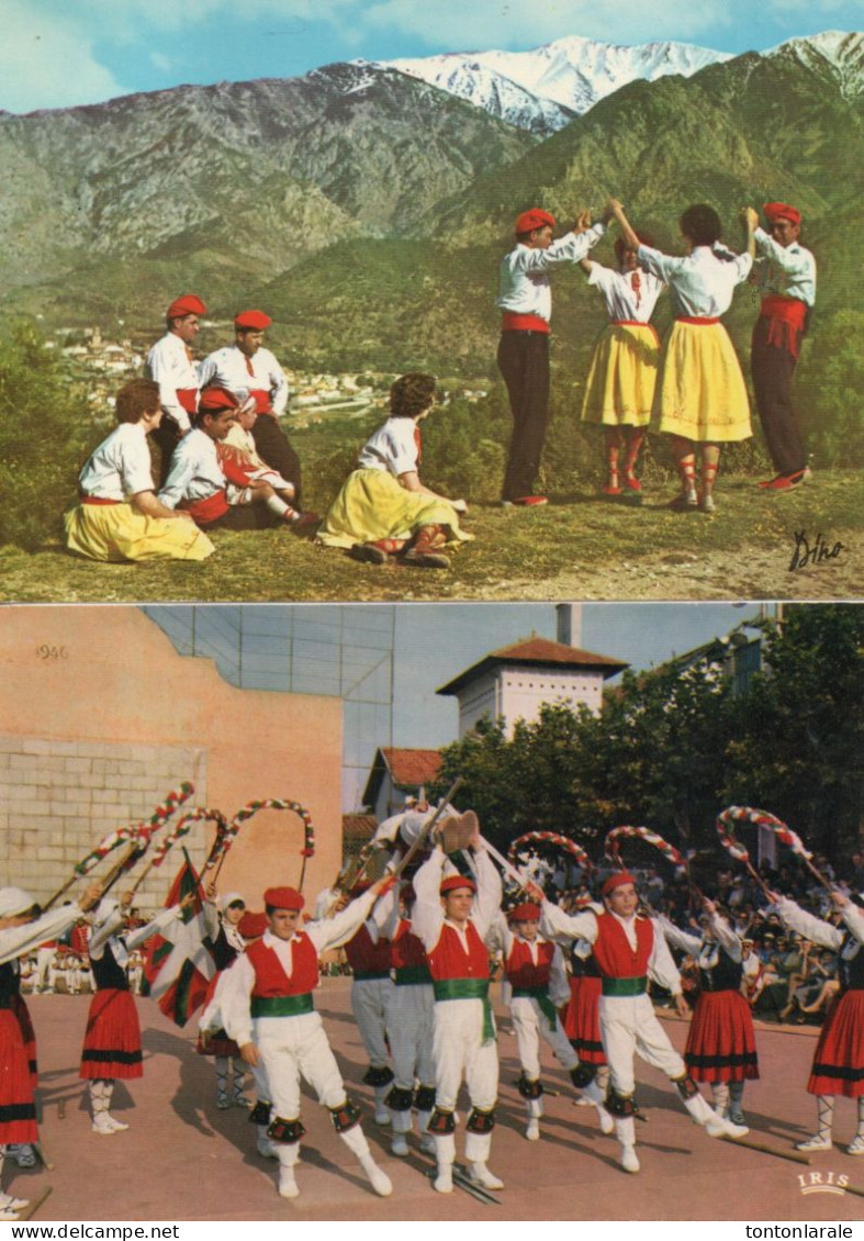 DANSES PYRENEENE Lot De 2 Cartes - Bailes