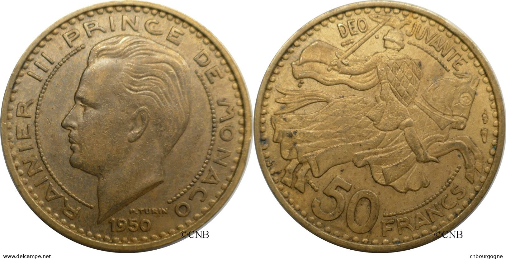 Monaco - Principauté - Rainier III - 50 Francs 1950 - TTB/XF45 - Mon6780 - 1949-1956 Anciens Francs