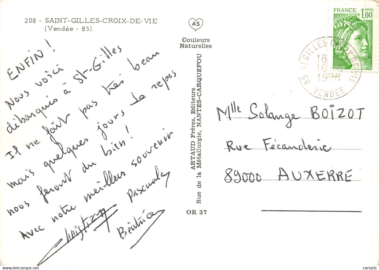 85-SAINT GILLES CROIX DE VIE-N° 4446-D/0239 - Saint Gilles Croix De Vie