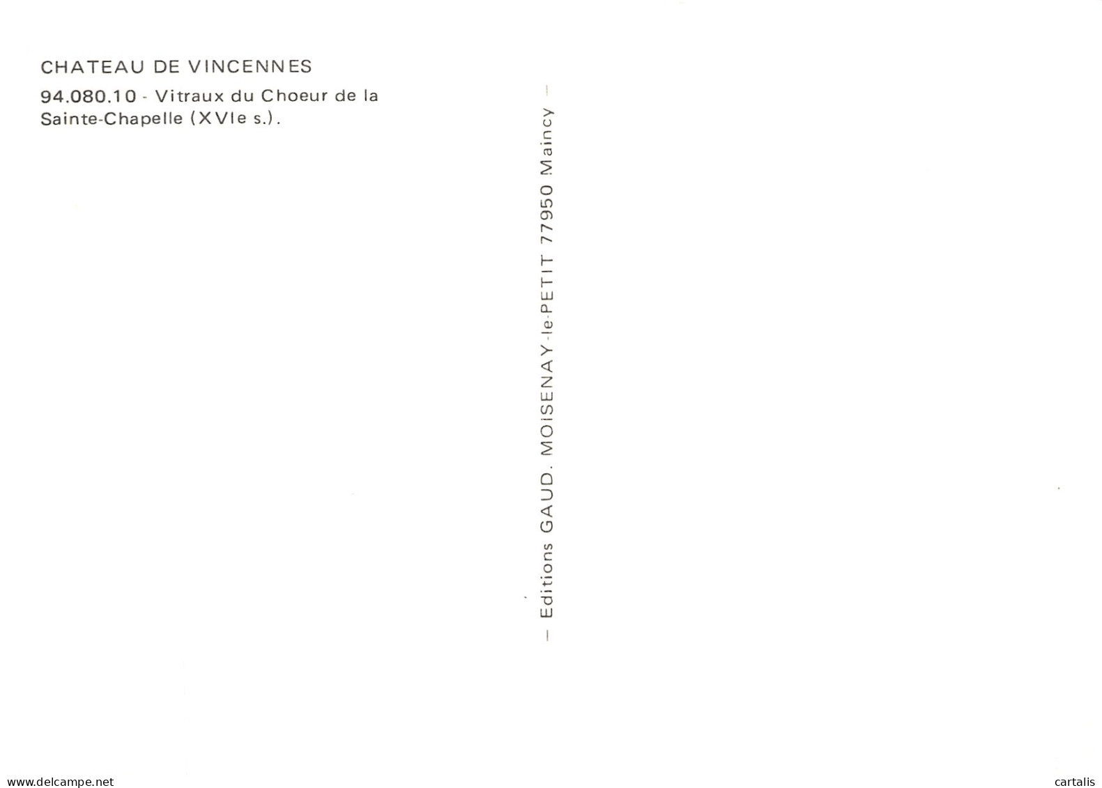 94-VINCENNES LE CHATEAU-N° 4446-D/0083 - Vincennes