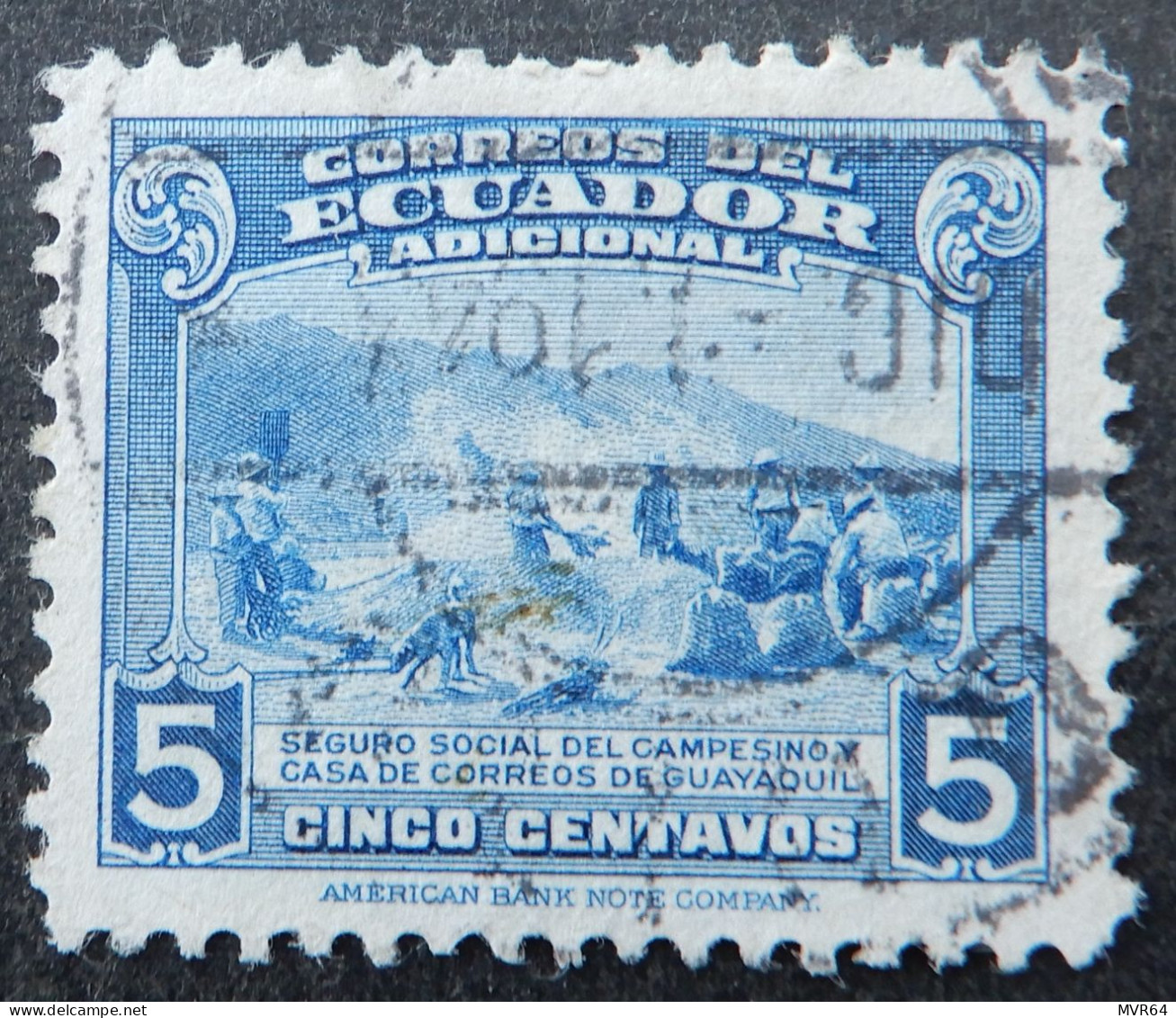 Ecuador 1945 (1) 'Seguro Social Del Campesino - Ecuador
