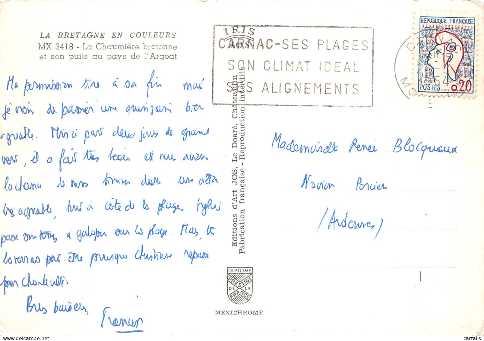 14-BRETAGNE CHAUMIERE-N° 4446-C/0383 - Other & Unclassified