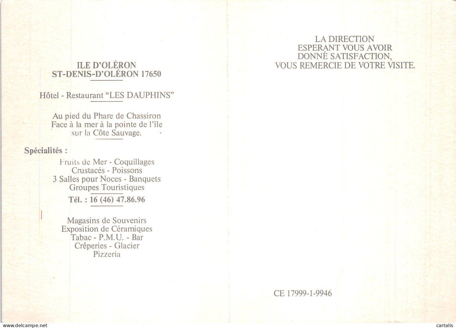 17-ILE D OLERON LE PHARE DE CHASSIRON-N° 4446-B/0327 - Ile D'Oléron