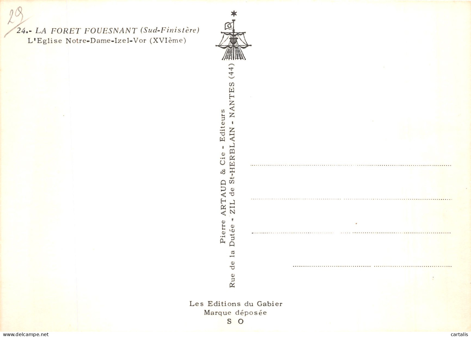 29-LA FORET FOUESNANT-N° 4447-B/0085 - La Forêt-Fouesnant