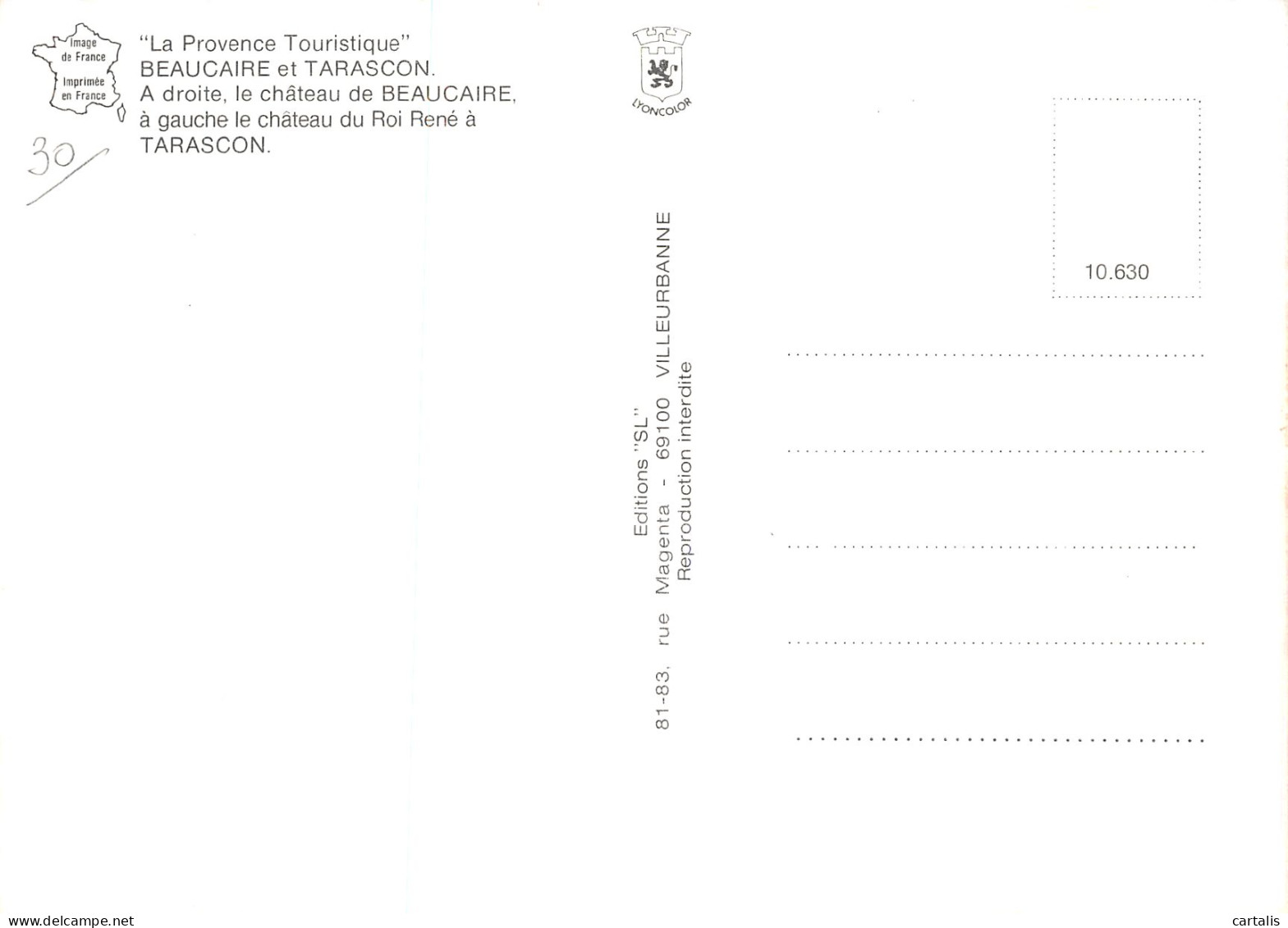 30-TARASCON ET BEAUCAIRE-N° 4447-B/0041 - Sonstige & Ohne Zuordnung