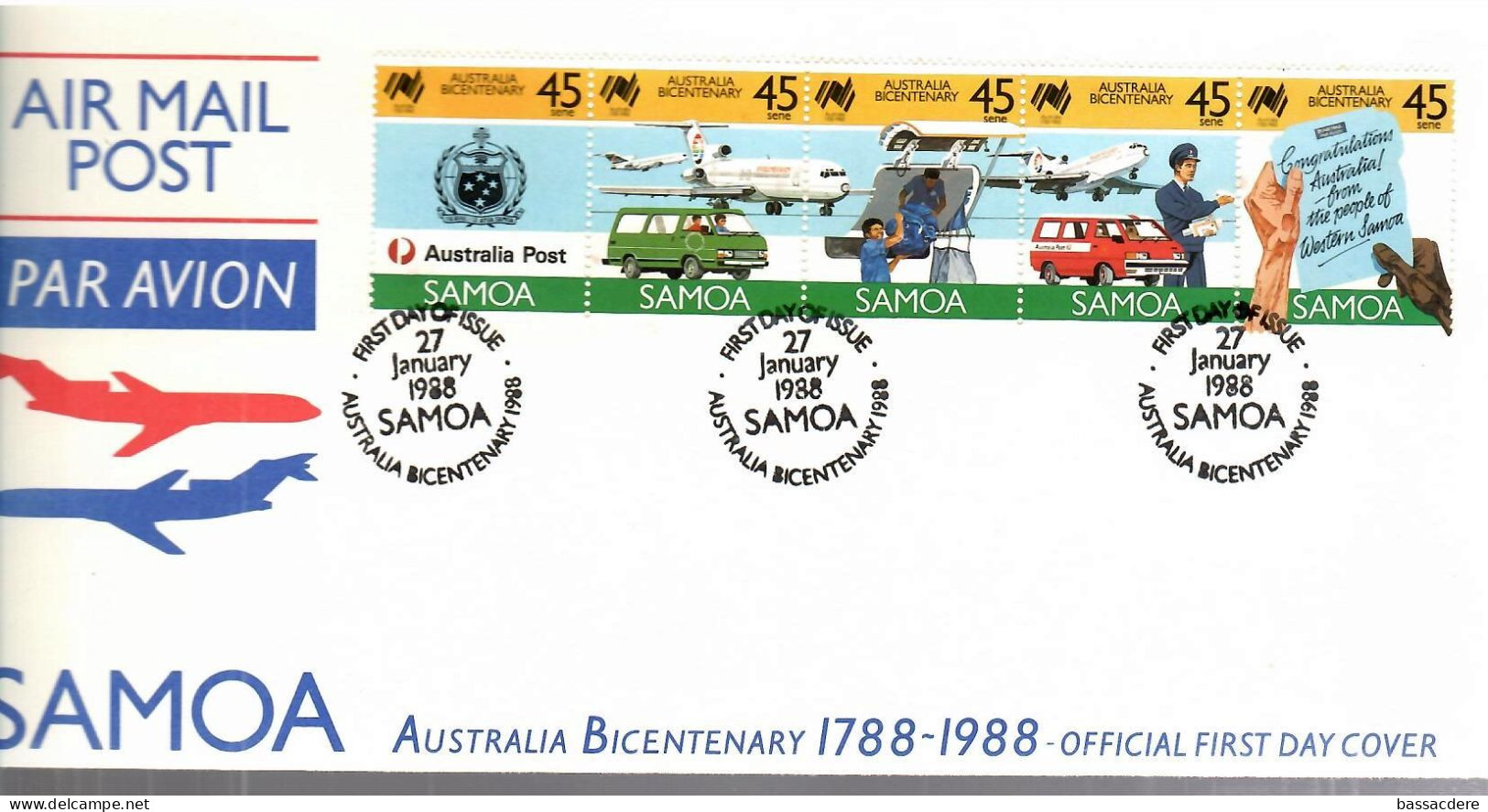 79920 - 3  Enveloppe's - Samoa (Staat)