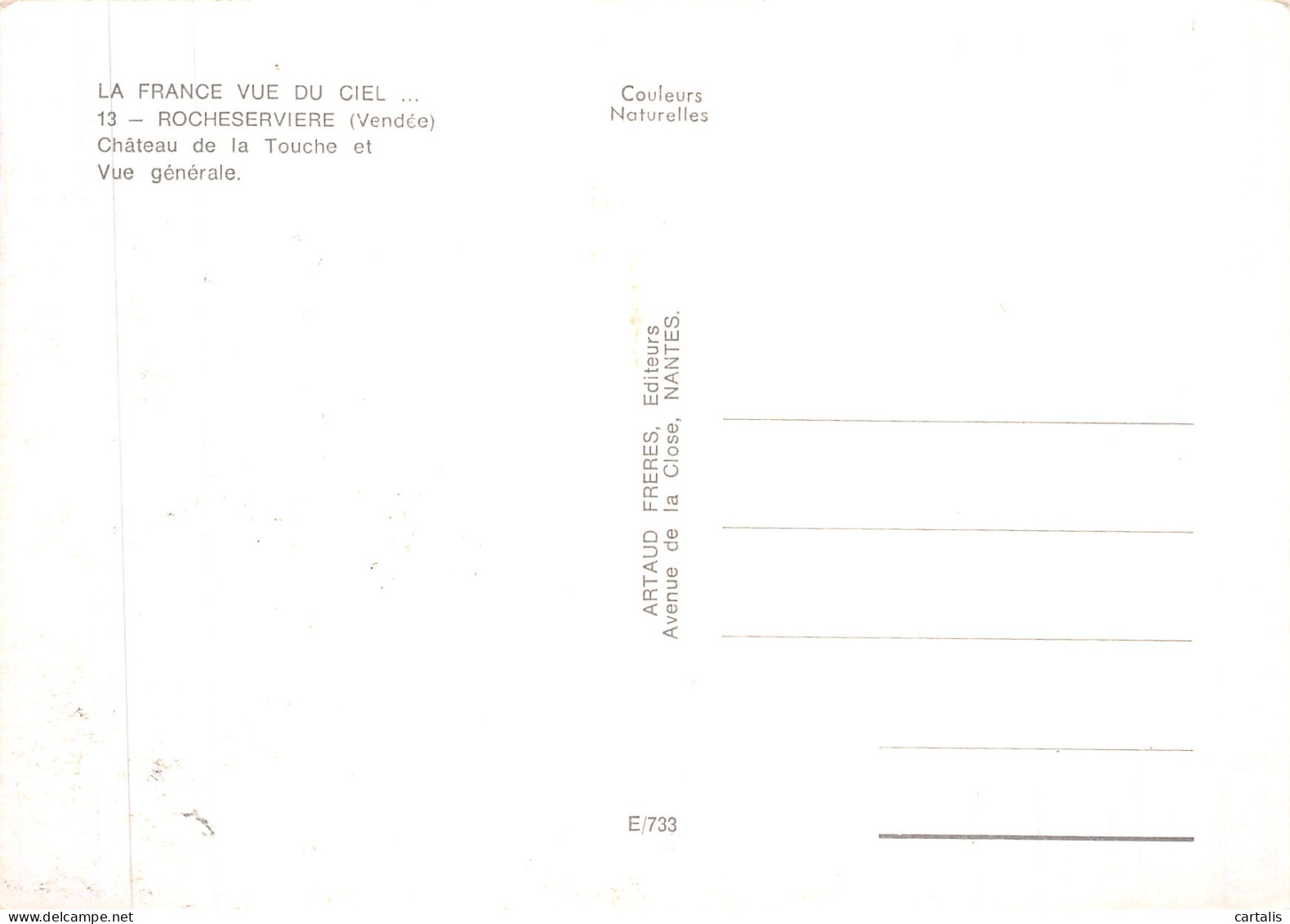 85-ROCHESERVIERE-N° 4447-D/0309 - Sonstige & Ohne Zuordnung