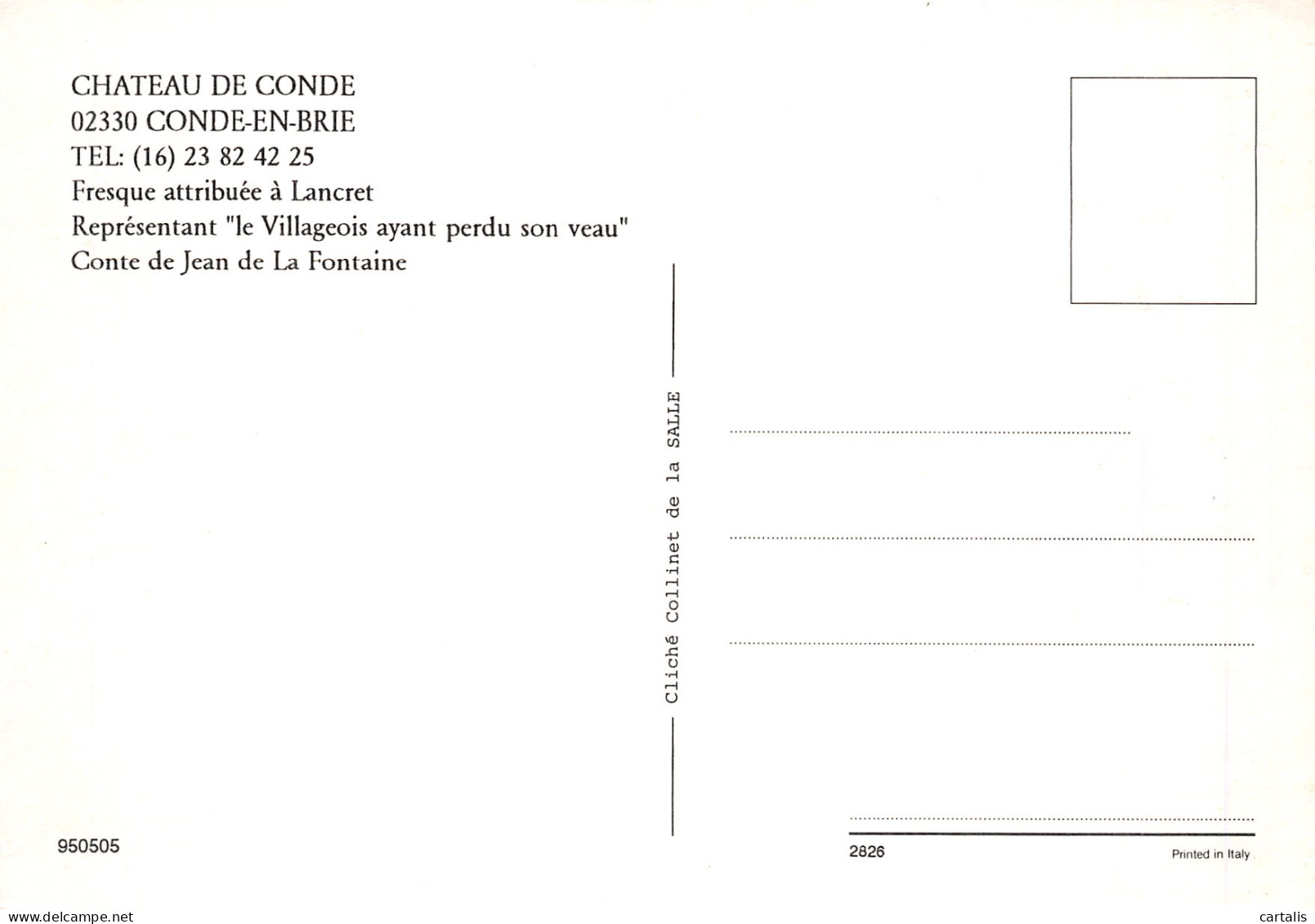 02-CONDE EN BRIE LE CHATEAU DE CONDE-N° 4447-D/0019 - Sonstige & Ohne Zuordnung