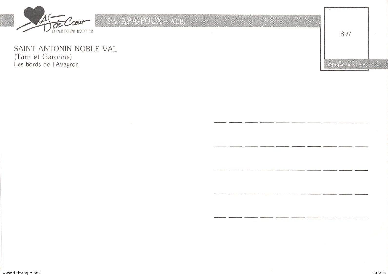 82-SAINT ANTONIN NOBLE VAL-N° 4447-C/0125 - Saint Antonin Noble Val