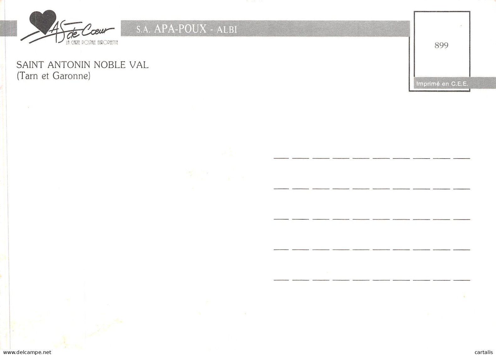 82-SAINT ANTONIN NOBLE VAL-N° 4447-C/0123 - Saint Antonin Noble Val